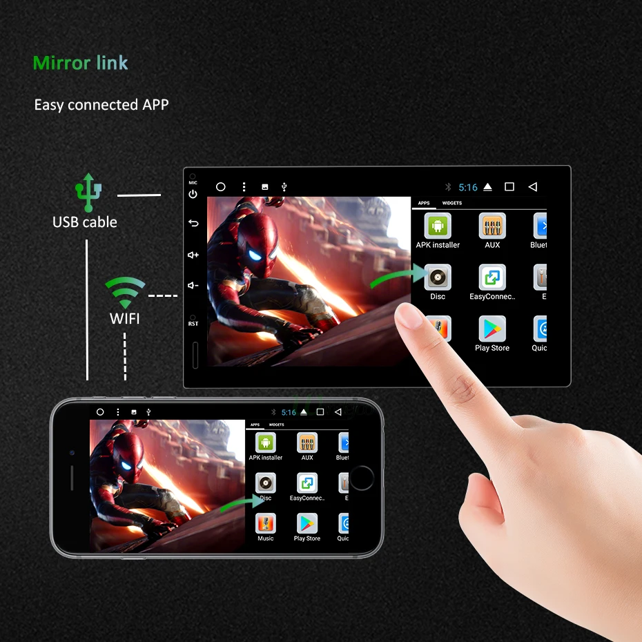 Cheap 7" IPS screen 4G 64G Android 9.0 car multimedia GPS 2 DIN universal radio touch screen stereo navigation no DVD PLAYER 26