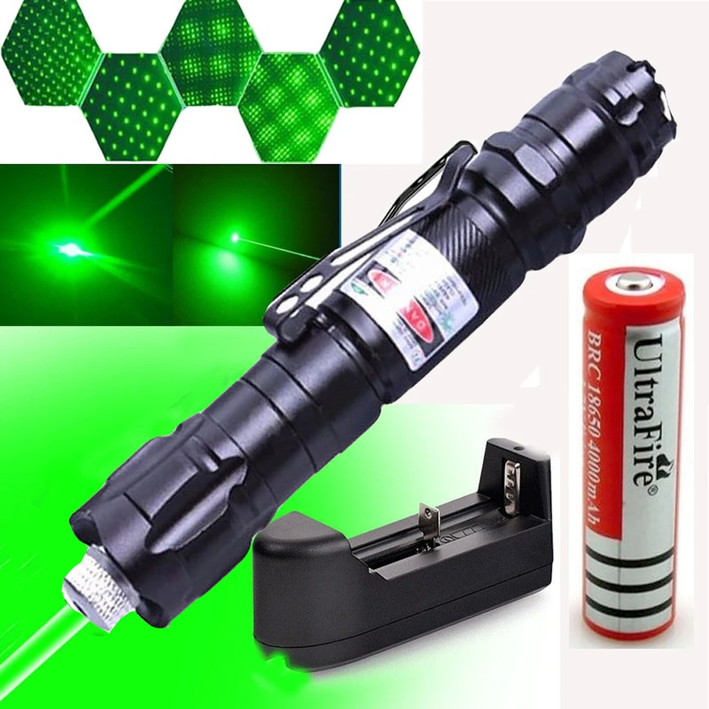 

2 in 1 High Power Green Laser Pointer Hunting laser cap laser 303 sight device Adjustable Focus lazer pen Sight Powerful