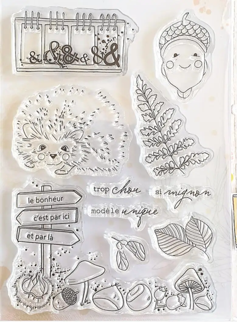 Girl French Clear Stamp /Seal For DIY Scrapbooking/photo Album Decorative Clear Stamp Sheets C1093