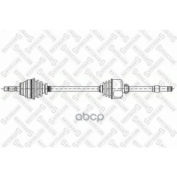 158 1043-Sx_привод Правый! 865mm Peugeot Partner, Citroen Berlingo 1.1/1.4 Ma 96 Stellox 1581043sx Stellox арт. 1581043SX