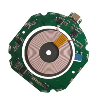 

High quality standard 15w qi fast wireless charger module transmitter pcba circuit board + diy charging coil
