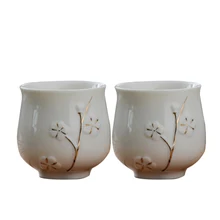 110 мл/165 мл чай чашка керамическая фарфоровая чашка Цзиндэчжэнь чайная чаша кружка для кофе, молока воды чашки чайная посуда для напитков контейнер ремесла