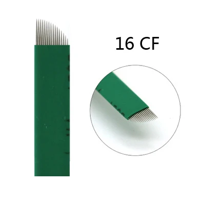50 pieces 0,20 мм 16pin игла для микроблейдинга постоянный макияж игольное лезвие для татуировки бровей стерилизованные микро лезвия для вышивки ручка-держатель игл - Габаритные размеры: 50 pieces