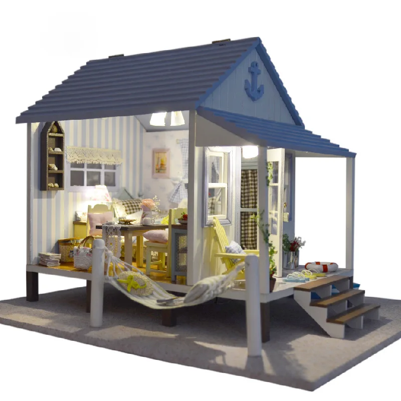 

Cute room diy Hut xing fu hai an Model Handmade Toy for Making Villa Creative Send Men And Women Birthday Gift