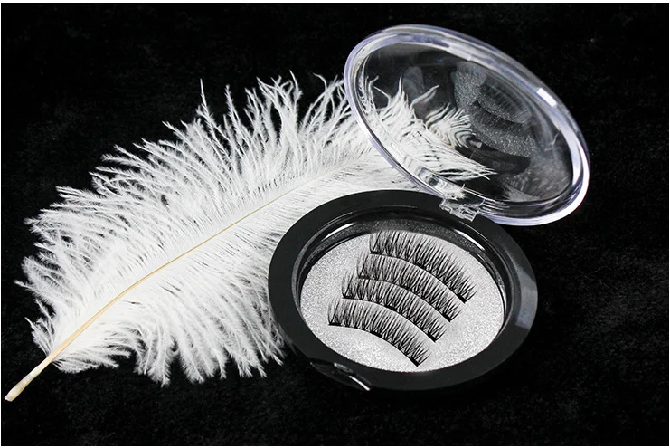 3 Magnets False Eyelashes soft natural rusable extension Long Lasting Multiple Magnetic 4pcs/pack | Красота и здоровье