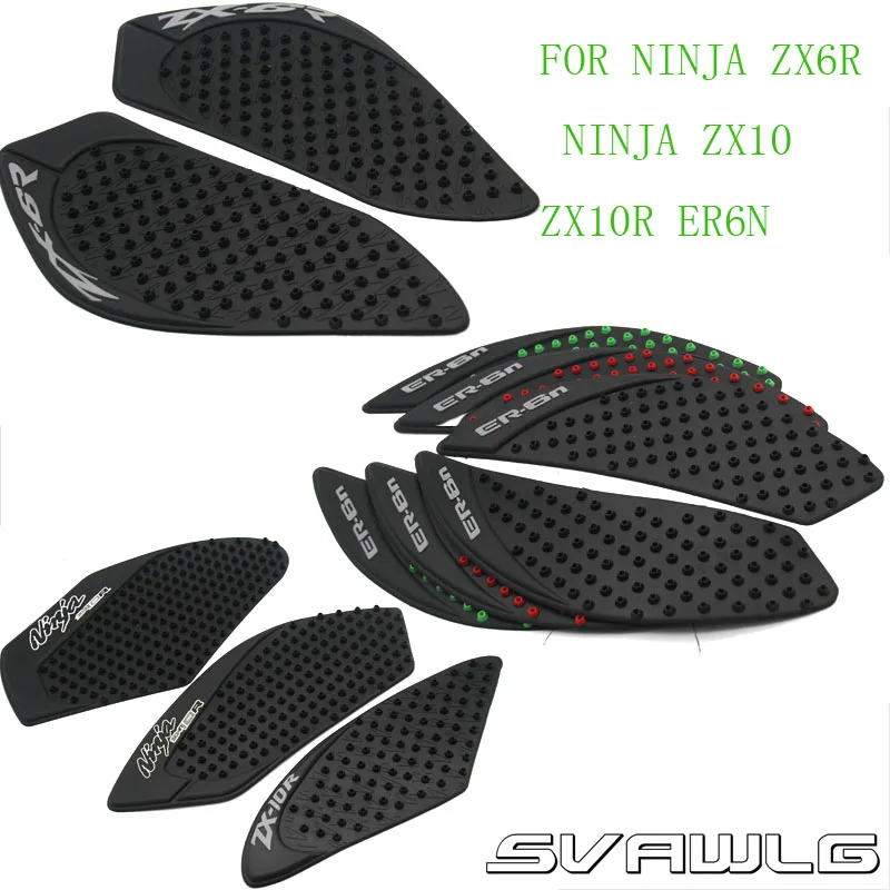 Для Kawasaki ninja ZX6R ninja ZX10R Protector ER6N ER-6N протектор Противоскользящий Танк Pad наклейка газ колено сцепление тяги Сторона
