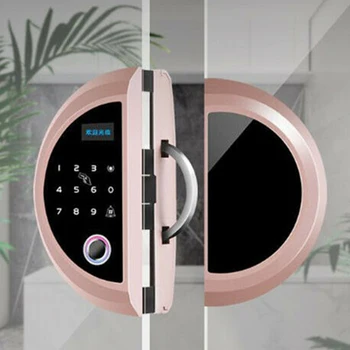 

Glass Door Electronic Lock Single Door Double Door Intelligent Fingerprint Lock Password Lock (ROSE)