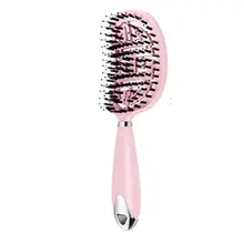 Non-slip Soft Handle Detangling Hair Comb Nylon Arched Scalp Massage Comb Women Wet Cur Hair Brush Hairdressing Styling Tool