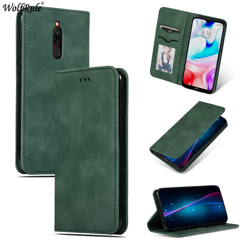 Чехол для Xiaomi Redmi 8, чехол для Xiaomi Redmi 8, ТПУ, модный ретро деловой кошелек, кожаный чехол для телефона, чехол для Xiaomi Redmi 8, чехол
