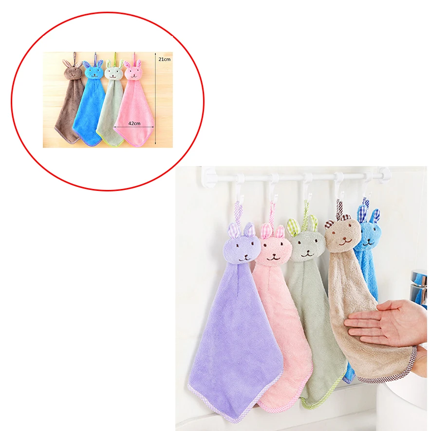 Полотенце для рук в виде кролика 5 цветов|towels for children|towel thtoddler towel |