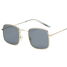 Золотые металлические очки прямоугольные сексуальные тренды продукты женские солнцезащитные очки классические дизайнерские очки для взрослых