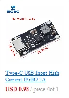 1 ~ 50PCS Typ-C USB Eingang Hohe Strom 3A Polymer Ternäre Lithium-Batterie Schnelle Schnelle Lade bord IP2312 CC/CV Modus 5V Zu 4,2V – Detail 2