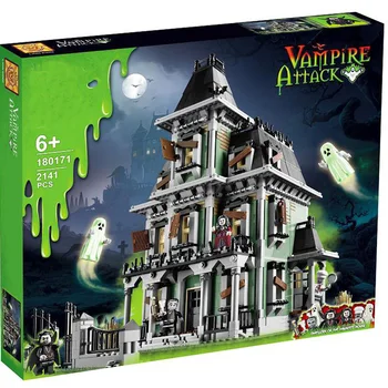 

16007 Lepinblock Monsters Warrior Fighter The Haunted House ghost figures 10228 Building Block Brick Movie Toy Children's Gifts