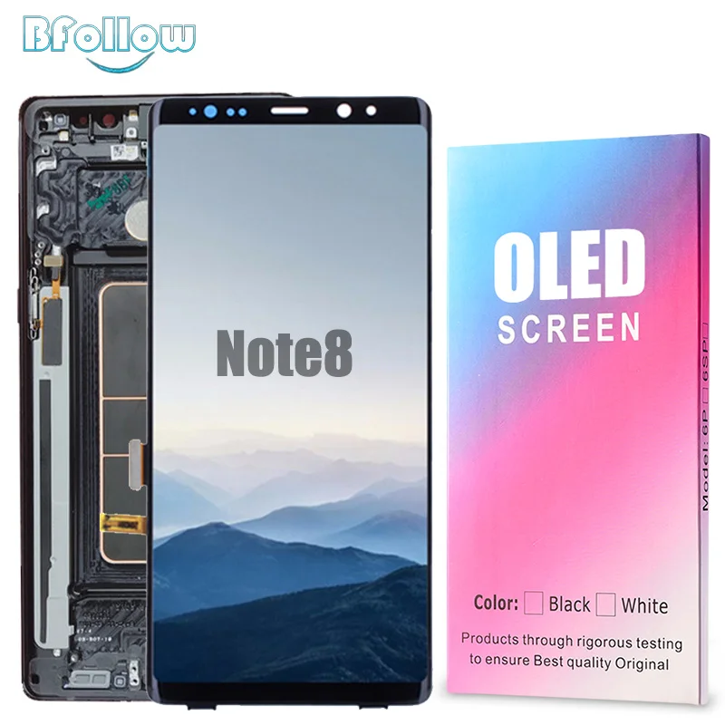 Billow AMOLED для samsung Galaxy Note 8 AAA экран дисплей дигитайзер сборка ЖК замена рамка стикер