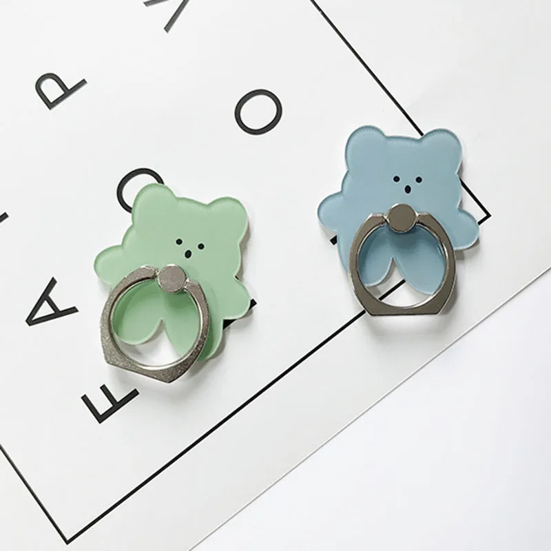 Candy Color Bear Phone Ring Holder Stand – Universal Mobile Support