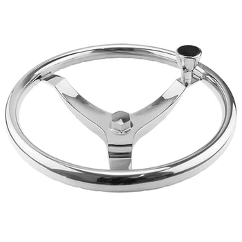 

Polished 316 Stainless Steel Steer Wheel for Marine Boat Yacht with Control for Cable Helm
