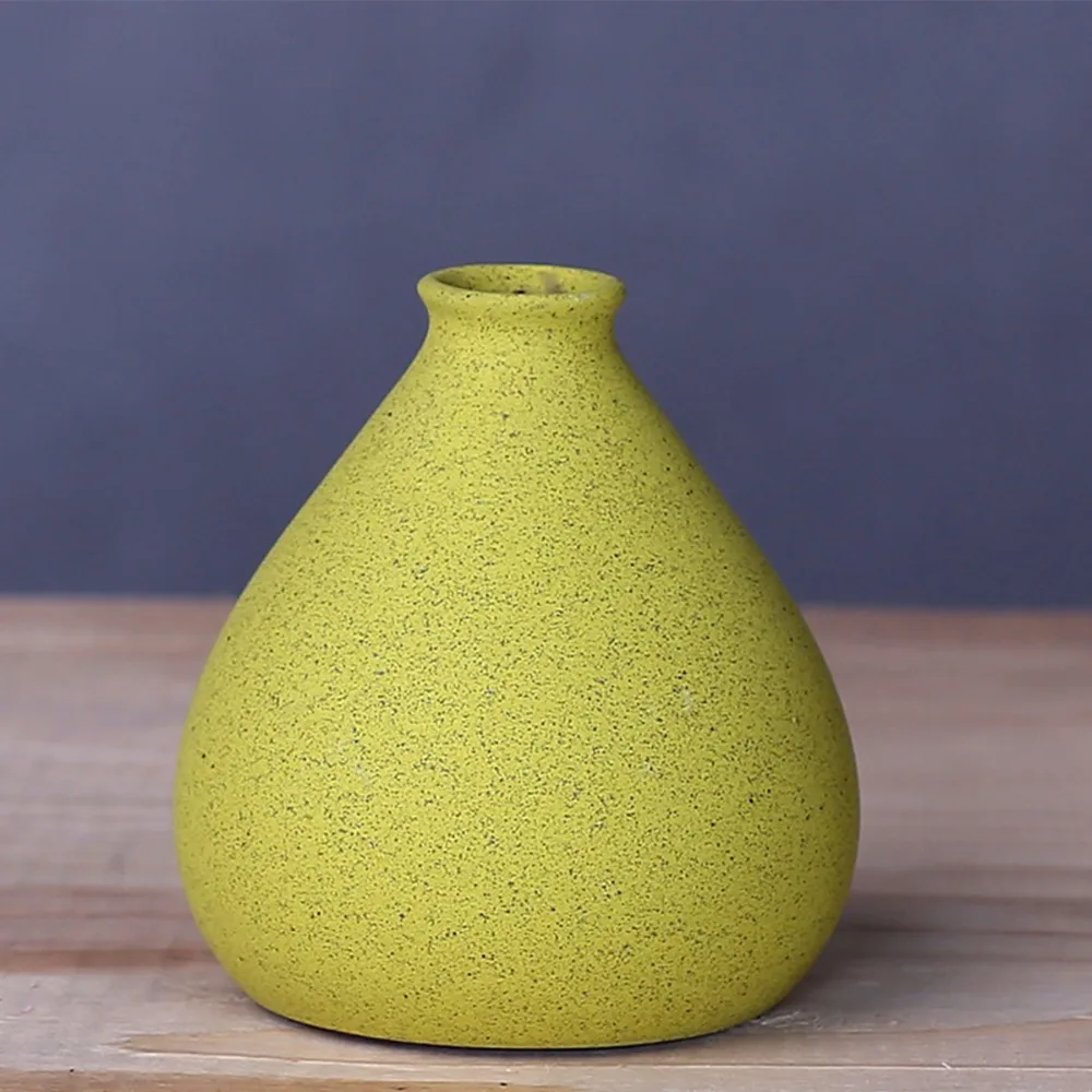 Creative Ceramic Flowers Vase Home Decor Plant Pot Modern Nordic Style Vase Decoration Art Retro Home Garden Craft Ornaments 9