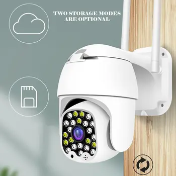 

23 Led Sound And Light Alarm Automatic Tracking Wireless Wifi Camera Hd Ptz Home 1080 Outdoor Dual Light Source