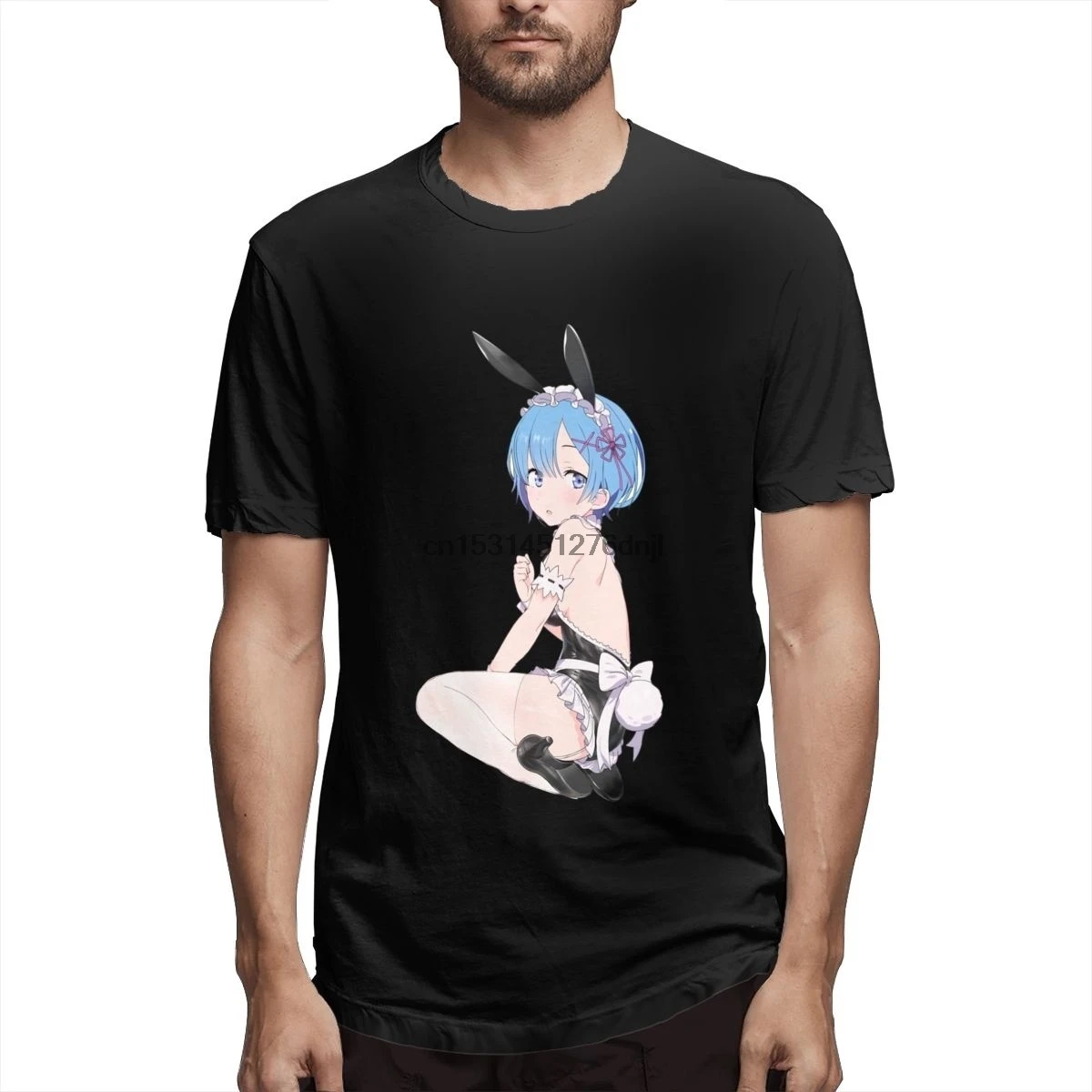 Футболка аниме ReZero Rem Starting Life in другой мир анимация (1) | Мужская одежда