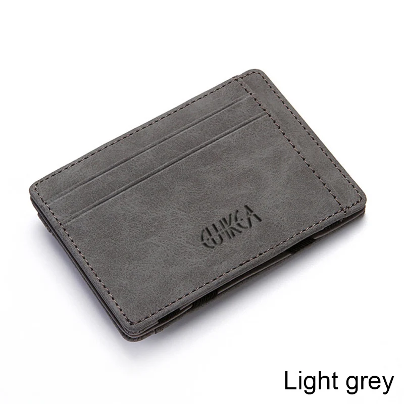 light grey LEFUR, новинка, мужской кошелек, короткий, из искусственной кожи, на молнии, кошелек, модный, однотонный, мини кошелек, Cartera Mujer, Прямая поставка - Цвет: light grey