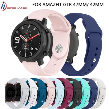 

22MM 20MM Watch Strap For Xiaomi Amazfit gtr 47mm / gtr 42mm Smart Watch Band Bracelet For Amazfit bip/Stratos/Pace correa belt