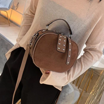 

Scrub Leather Crossbody Bags For Women 2019 Winter Shoulder Messenger Mini Phone Bag Female Handbags Sac a Main Female Tote Bag