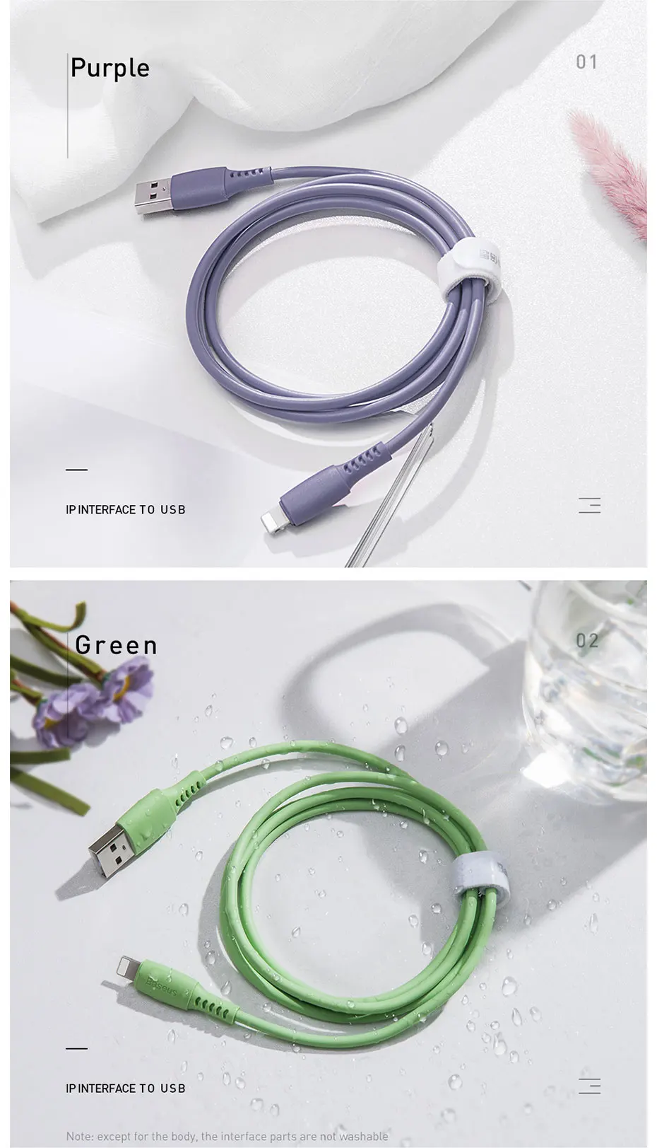 Baseus 2.4A Быстрый зарядный кабель USB для iPhone кабель для iPhone 11 X XS 8 8 Plus USB мягкий кабель для передачи данных