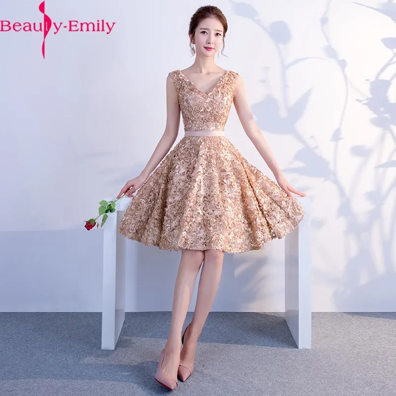 Beauty Emily сексуальное платье трапециевидной формы с v-образным вырезом без рукавов