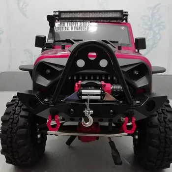 

for TRX-4 Universal Metal Front and Rear Bumper with LED Lights for 1:10 RC Crawler Car Defender Axial SCX10 JEEP & SCX10 II 900