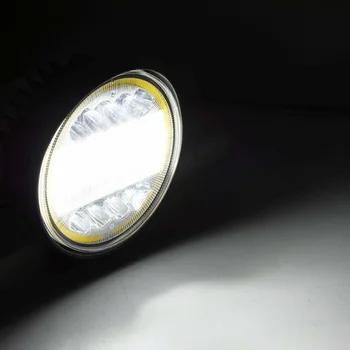 

2pcs 4 In 2100LM 6000K 60W LED Work Lights Round Spot Flood Driving Fog Lamp ATV
