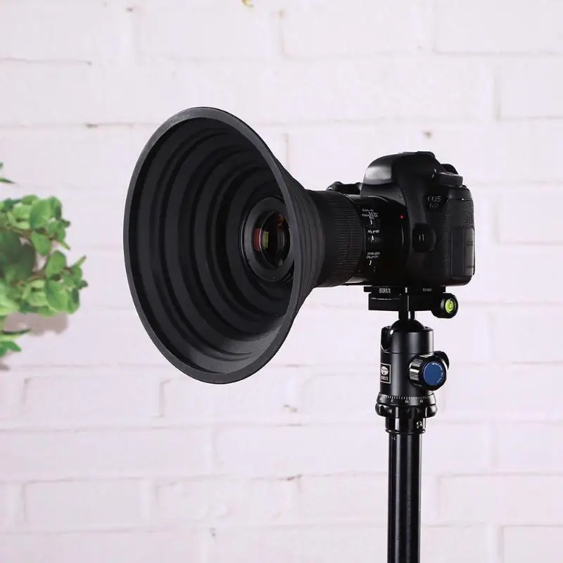 Silicone Anti-glass Video Lens Hood Practical Anti-reflective Ultimate Camera Lens Hoods Necessary Outdoor Photography Supplies