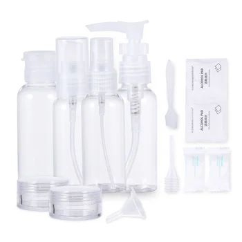 

1 Set of 50ml Travel Bottle Set PET Emulsion Bottle Press Pump Bottle Spray Bottle Cosmetics Subpackaging Bottle Transparent