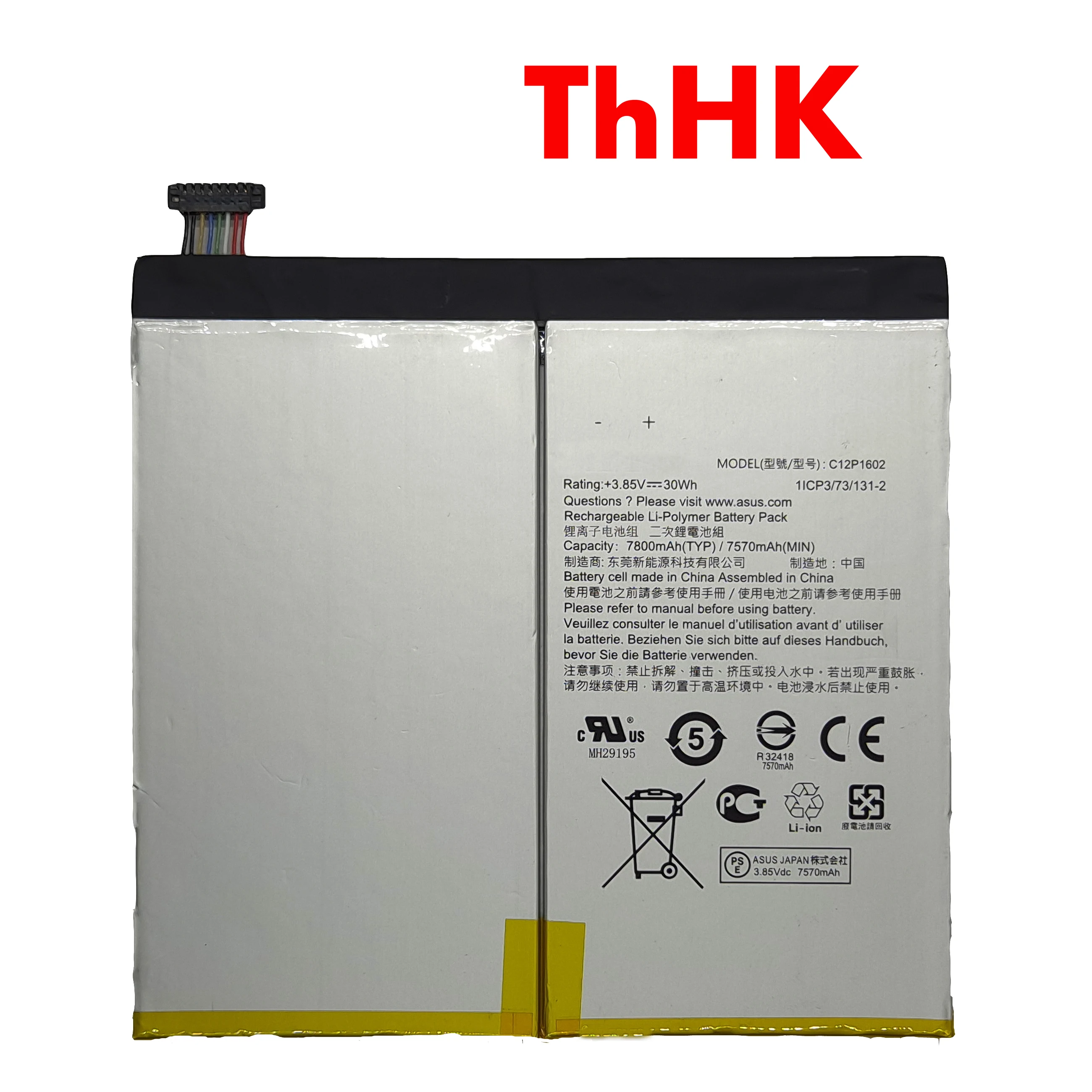 Оригинальный C12P1602 1ICP3/73/131-2 30Wh Аккумулятор для ноутбука ASUS ZenPad Z10 P001 ZT500KL стол |