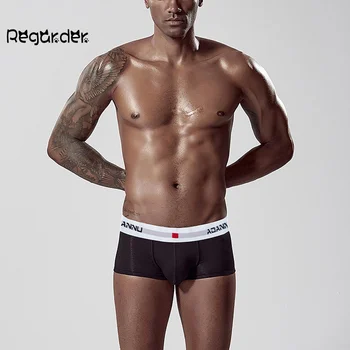 

5pcs Men's Sexy Solid Colors Cotton Lingerie Shorts Panties Underpants Home Comfort Splicing Fashion Male Shorts Underwear#g3