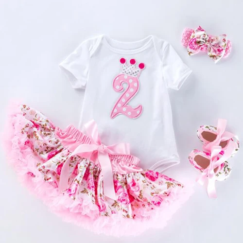 Комплект с платьем на день рождения для маленьких девочек 1 год, новая летняя хлопковая одежда для маленьких детей платья для первого 1 года крестины день рождения для маленьких девочек - Цвет: F5019 white