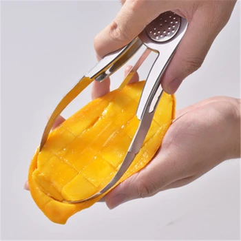 

Practical Mango Slicer Stainless Steel Mango Cutters Rubber Non Slip Handles Peeler Mango Peel Knife Kitchen Accessories Gadgets