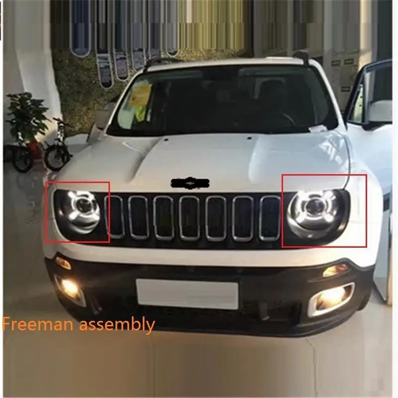 MODEL G Автомобильные аксессуары наружные дневные Luces Para Авто ходовые Cob светодиодные фары автомобильные фары в сборе 17 18 для JEEP Renegade - Цвет: MODEL G
