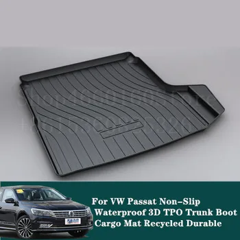 

Puou Non-Slip Waterproof For VW Passat 2011-18 Mat Rear Trunk Liner Cargo Floor Tray Carpet Guard Protector Car Accessories