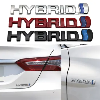 

10pcs Car Logo Sticker for HYBRID Auto Decal For Toyota Camry Rav4 Reiz Lexus BMW Audi Honda Emblem Rear Side Refitting Badge
