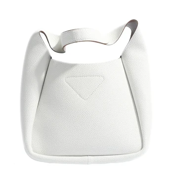 

Fashion Big Shoulder Bag Women Leather White Bucket Luxury Bag Designer Ladies Summer Korean Bolsa Femenina Women Bags AE50DJ