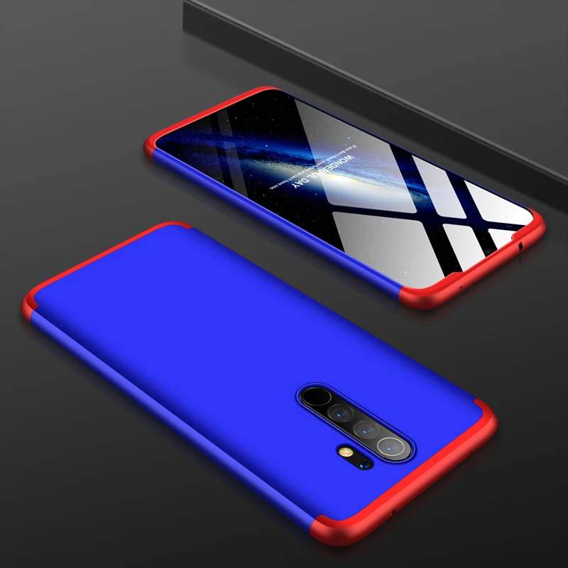 10 шт./партия для Xiaomi Redmi Note8 Pro 360 полная защита чехол для телефона для Redmi Note 8 Pro Чехол 3 в 1 ультра тонкий жесткий чехол из поликарбоната