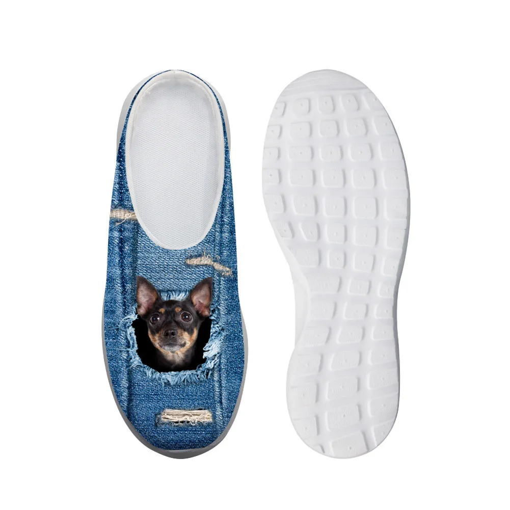 

New Style Model Cowboy Animal Pattern Closed-toe Slippers Casual ban tuo xie