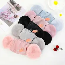 Модный тренд, женская зимняя теплая хлопковая маска, наушники для ушей, покрытие для рта, повседневные новые милые наушники с морковкой и кроличьими ушками, дизайнерские аксессуары