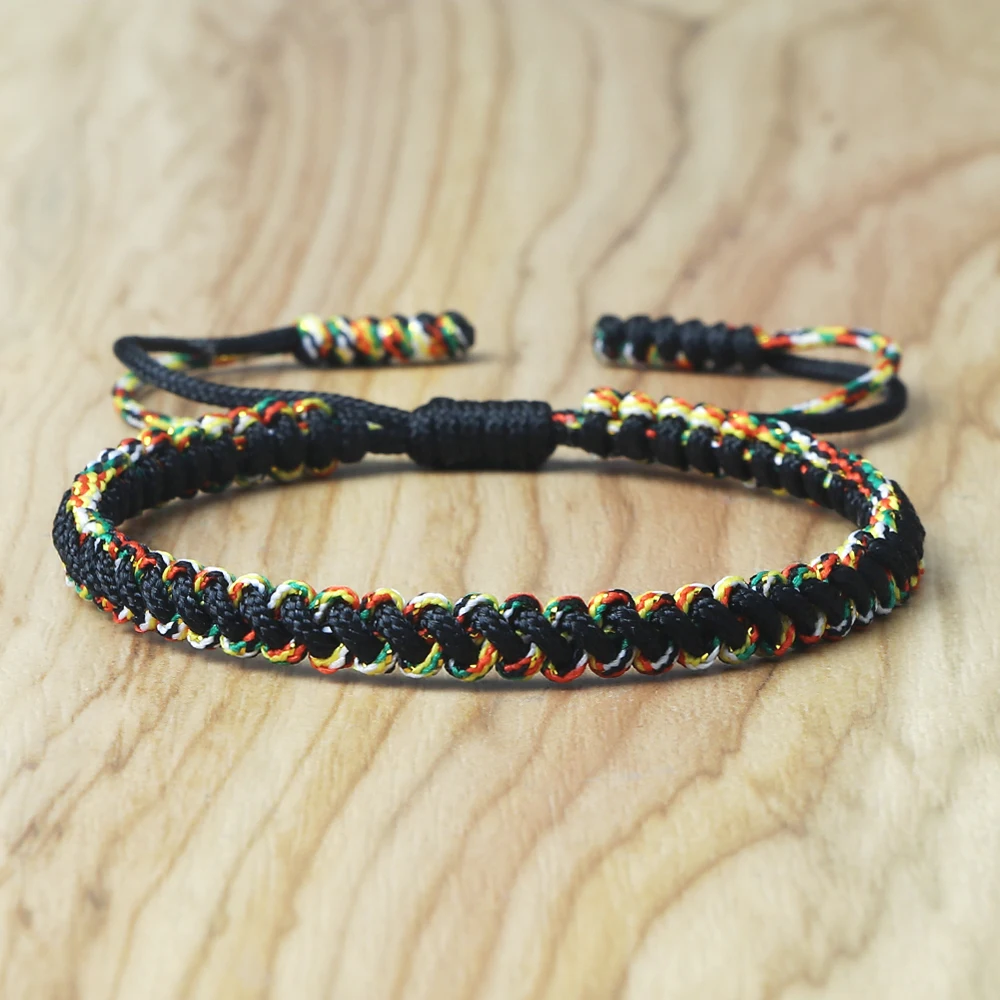 QianSiLi Handmade Tibetan Adjustable Braided Rope Bracelets for Women