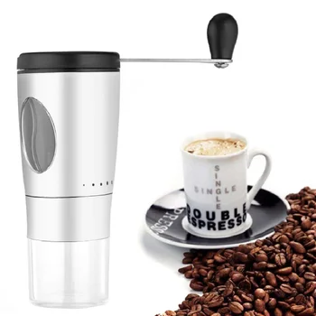 

Manual Coffee Grinder Stainless Steel Hand Crank Grinding Conical Ceramic Coffee Grinder Household P7Ding