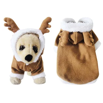 

Cat Dog Coat Christmas Milu Elk Deer Style Jumpsuit Pet Dog Clothes