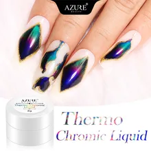 Azure beauty термохромный жидкий стойкий Гель лак Auroras Хамелеон
