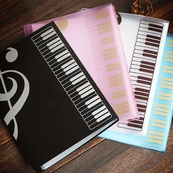 

Music Score Book 80 Sheets Insert-type Folder File A4 Folder Music Score Book Folders Document Organizer Storage Accessories