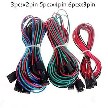 

14pcs/lot Complete Wiring Dupont Cables Set for 3D Printer Reprap RAMPS 1.4 Endstops Thermistors Motor