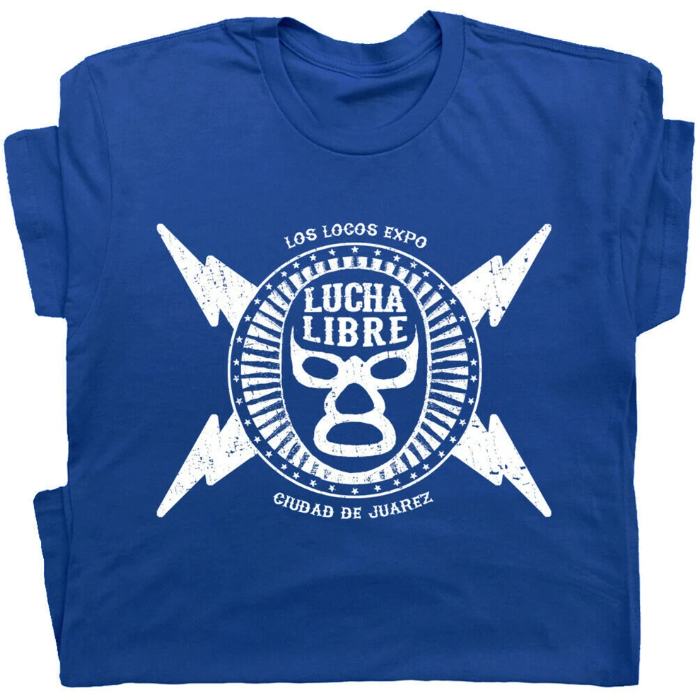 Lucha Libre футболка винтажная Мексиканская Luchador маска для Реслинга крутая 80S